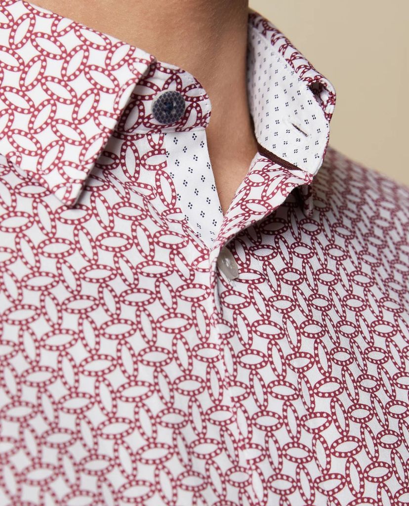 TED BAKER - Áo sơ mi nam tay dài Geo Print