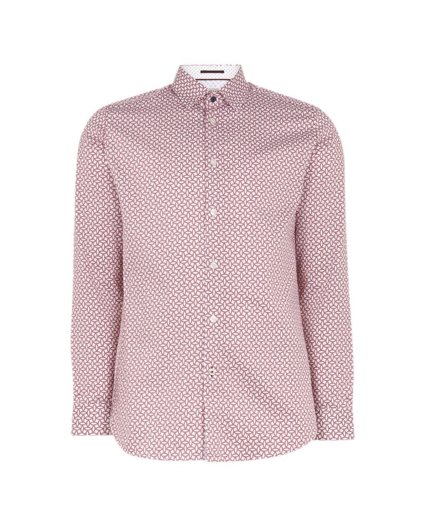 TED BAKER - Áo sơ mi nam tay dài Geo Print