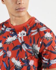 TED BAKER - Áo thun nam cổ tròn Tropical Print