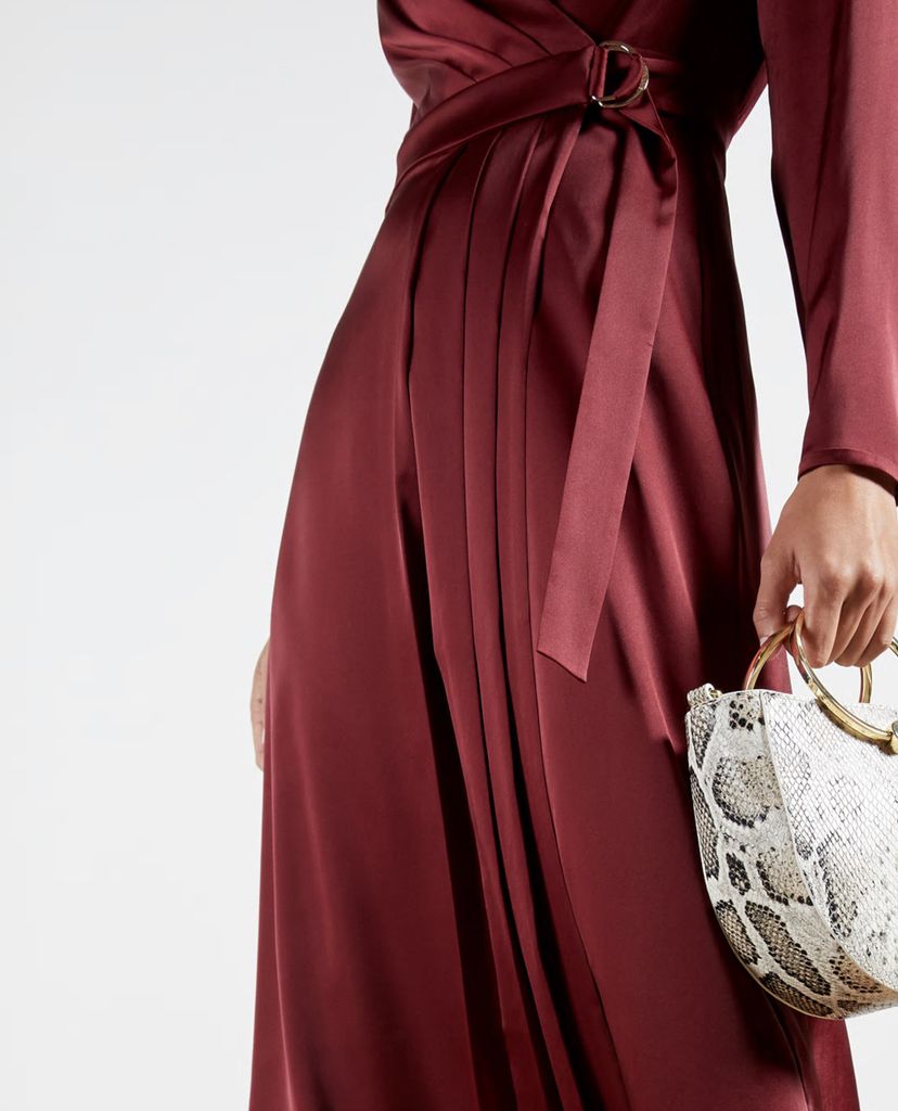 TED BAKER - Đầm midi tay dài dáng quấn Neenha
