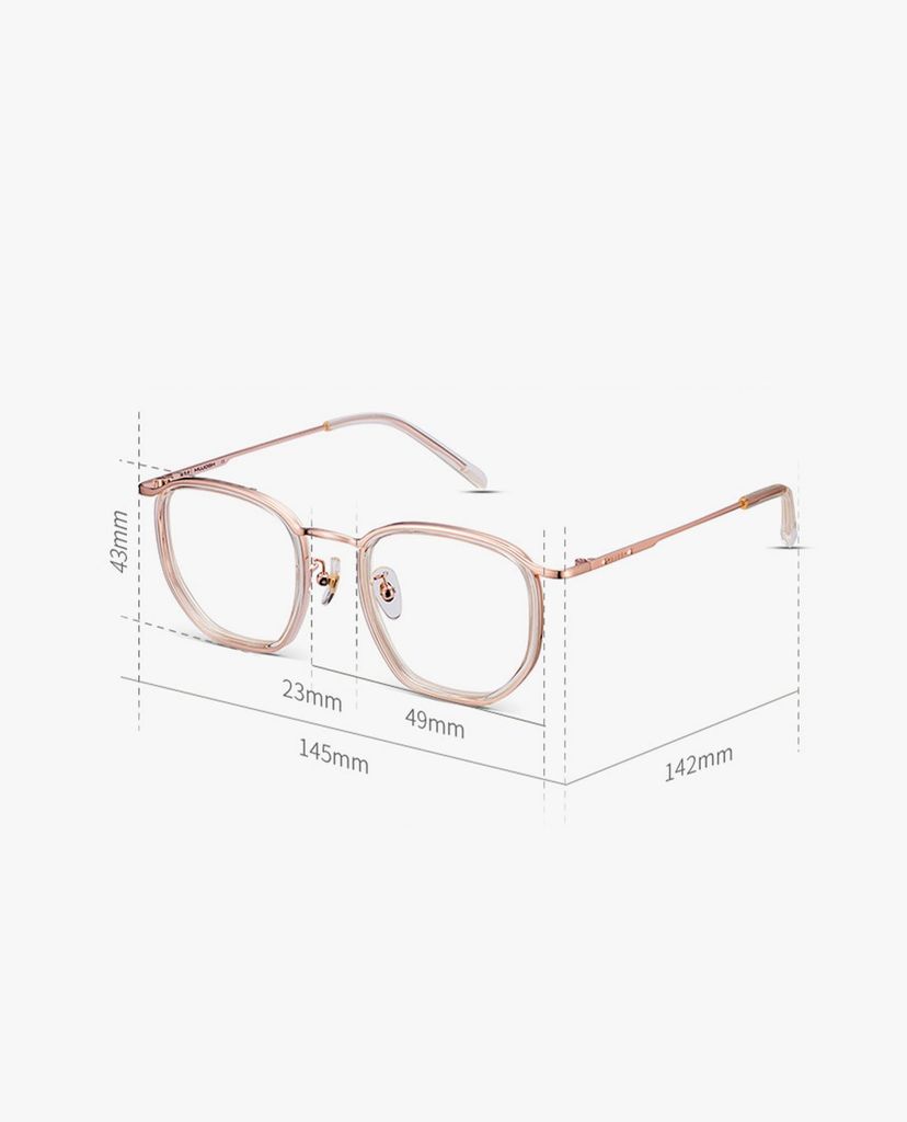 MUJOSH - Gọng kính đa giác cá tính Polygon