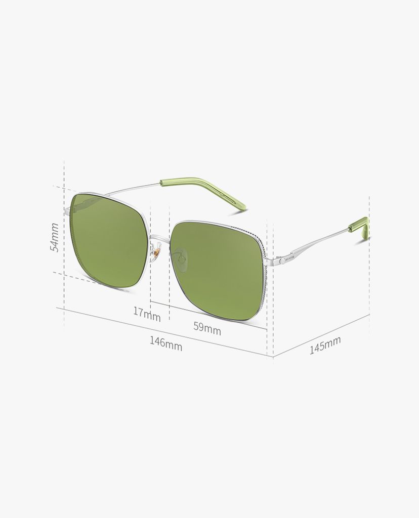 MUJOSH - Kính mát nam gọng vuông bản mảnh Rectangle & Round
