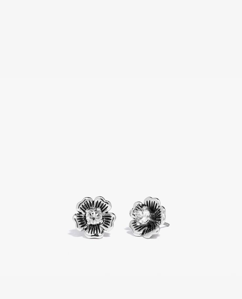 COACH - Khuyên tai nữ đính đá Mini Tea Rose 2 In 1 Stud Earrings