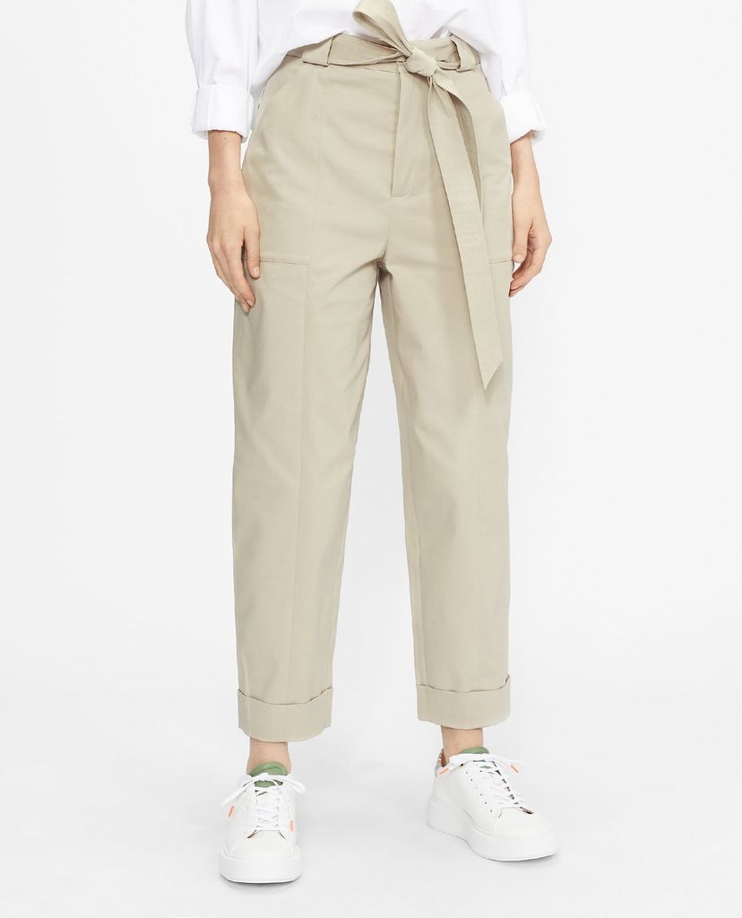 TED BAKER - Quần kiểu nữ lưng cao phối thắt lưng Indiaz Utility Pocket Barrel