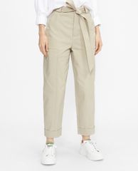 TED BAKER - Quần kiểu nữ lưng cao phối thắt lưng Indiaz Utility Pocket Barrel