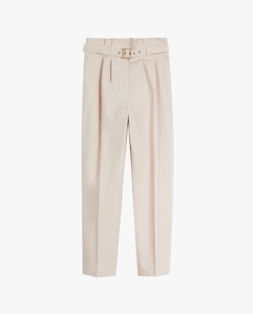TED BAKER - Quần kiểu nữ lưng cao phối thắt lưng thời trang Lucjat Tailored