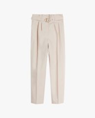 TED BAKER - Quần kiểu nữ lưng cao phối thắt lưng thời trang Lucjat Tailored