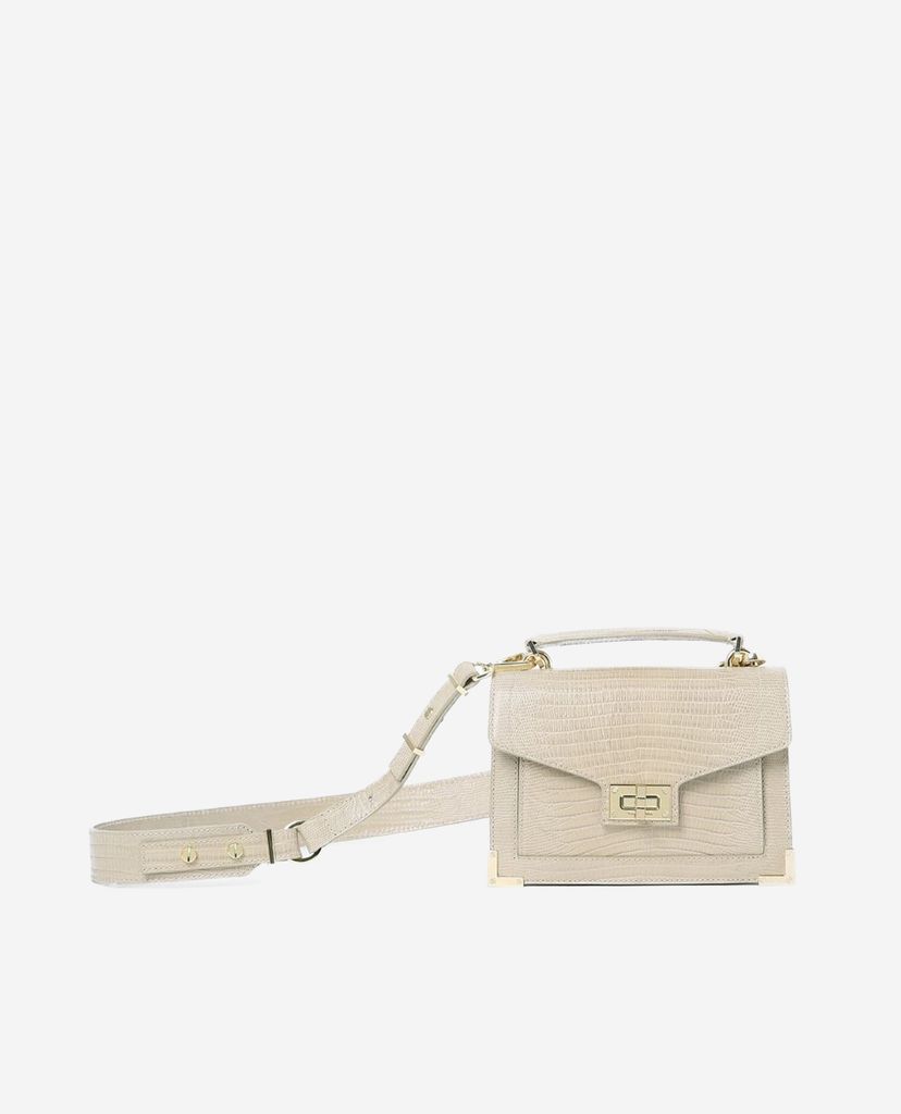 THE KOOPLES - Túi đeo vai nữ hình hộp chữ nhật Small Lezard