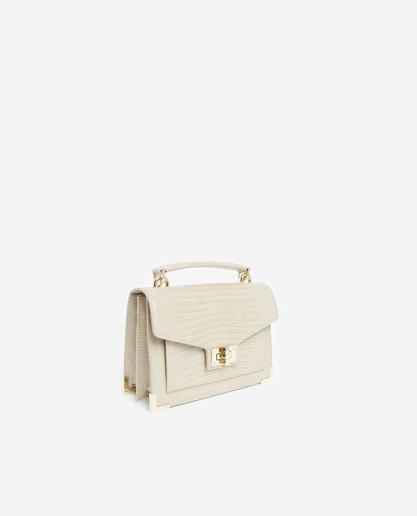 THE KOOPLES - Túi đeo vai nữ hình hộp chữ nhật Small Lezard