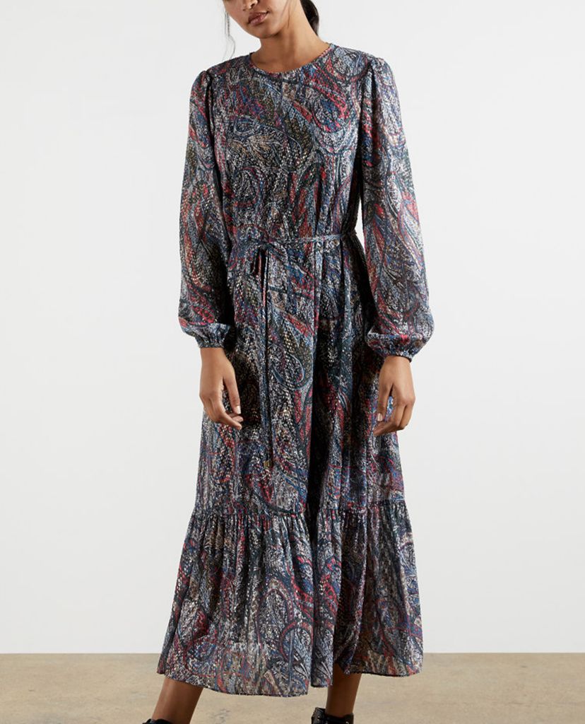 TED BAKER - Đầm midi phom suông tay dài Elornna