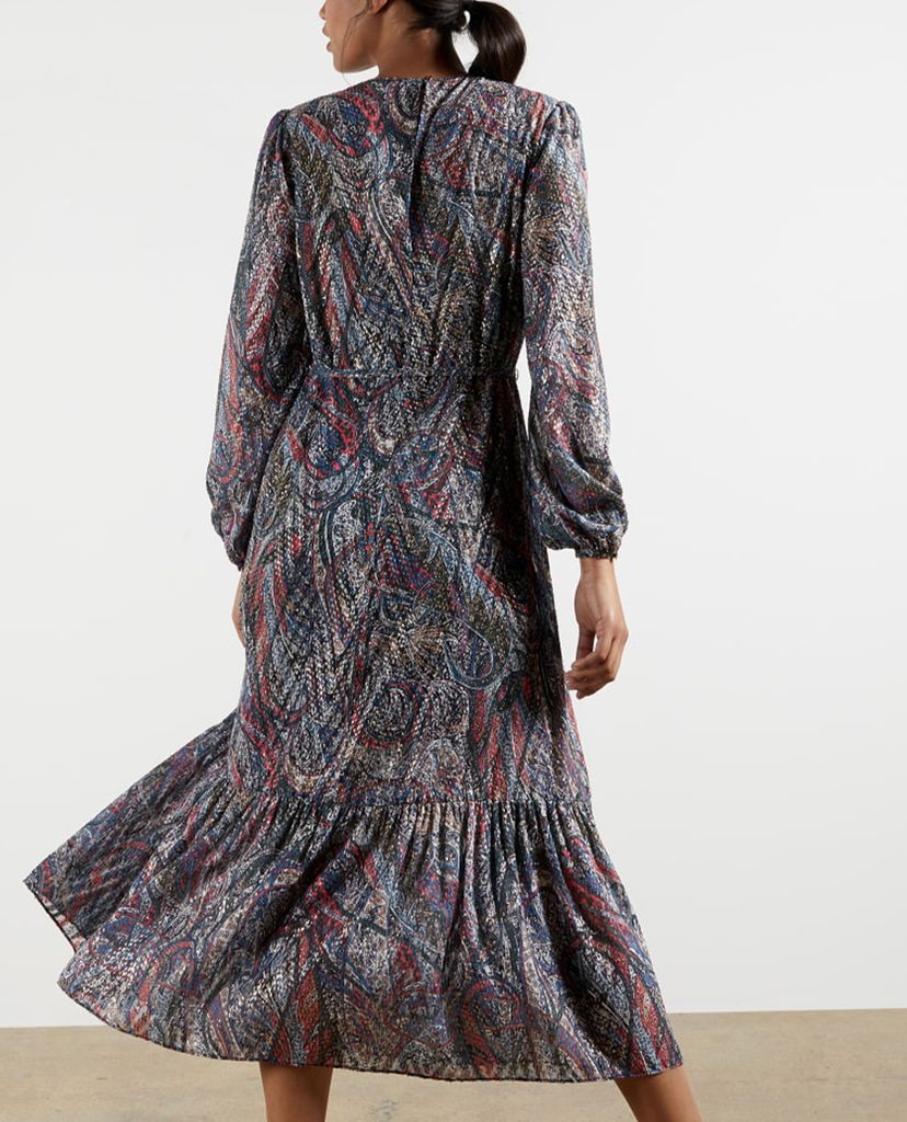 TED BAKER - Đầm midi phom suông tay dài Elornna