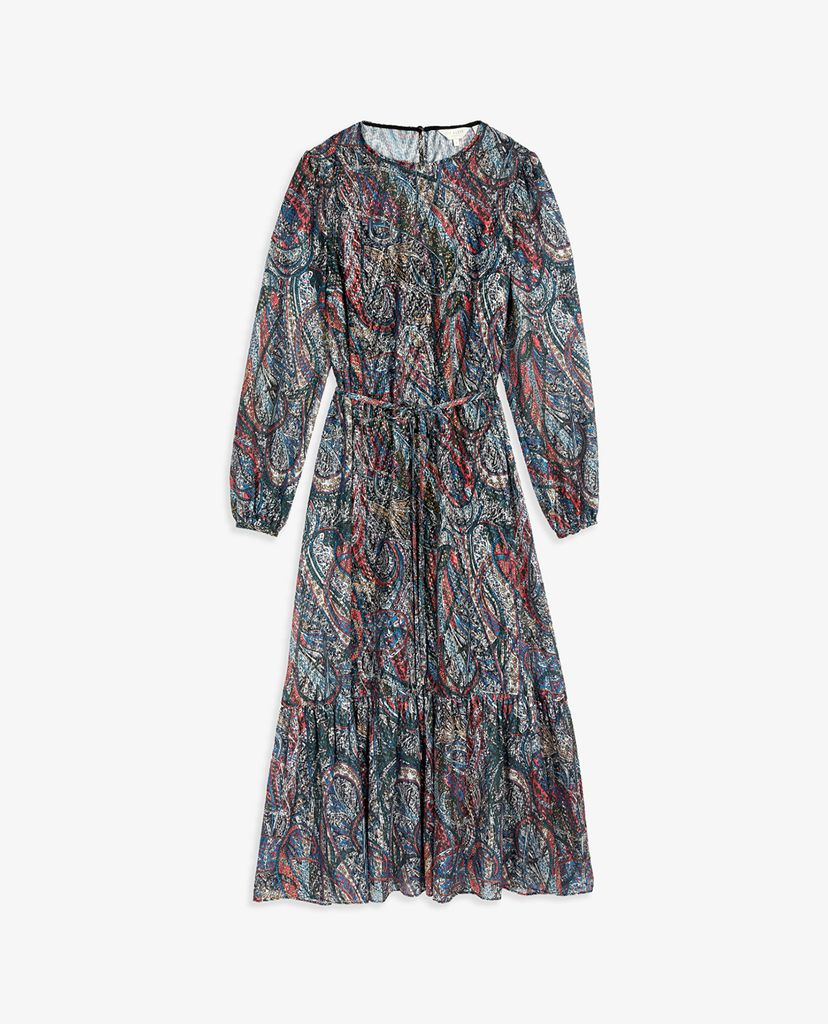 TED BAKER - Đầm midi phom suông tay dài Elornna