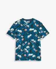 TED BAKER - Áo thun nam cổ tròn Tropical Print