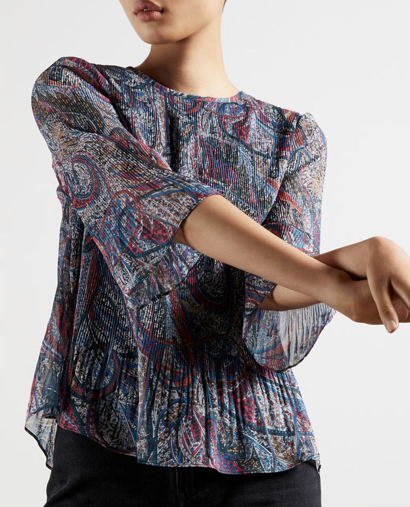 TED BAKER - Áo kiểu nữ tay lỡ cổ tròn Beaatha
