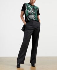 TED BAKER - Áo thun nữ tay ngắn in họa tiết một mặt Norlet