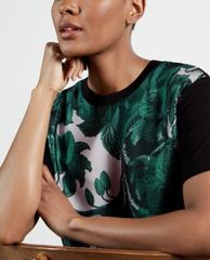 TED BAKER - Áo thun nữ tay ngắn in họa tiết một mặt Norlet