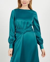 TED BAKER - Đầm maxi tay dài cột eo Daiseey