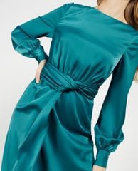 TED BAKER - Đầm maxi tay dài cột eo Daiseey