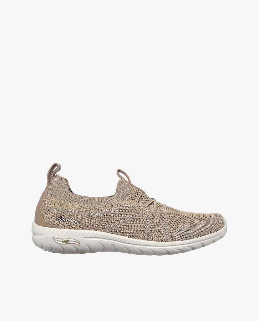 SKECHERS - Giày slip on nữ phối dây thắt Arch Fit Flex