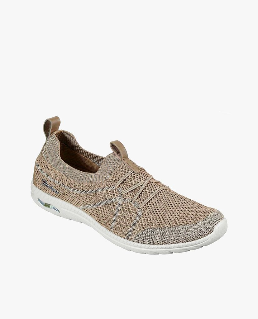 SKECHERS - Giày slip on nữ phối dây thắt Arch Fit Flex