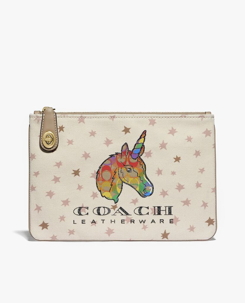 COACH - Ví nữ chữ nhật Turnlock Pouch 26
