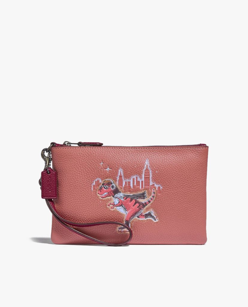 COACH - Ví cầm tay chữ nhật Small Wristlet With Rexy