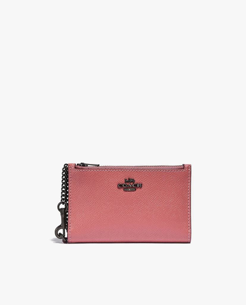 COACH - Ví đựng name card Zip Chain