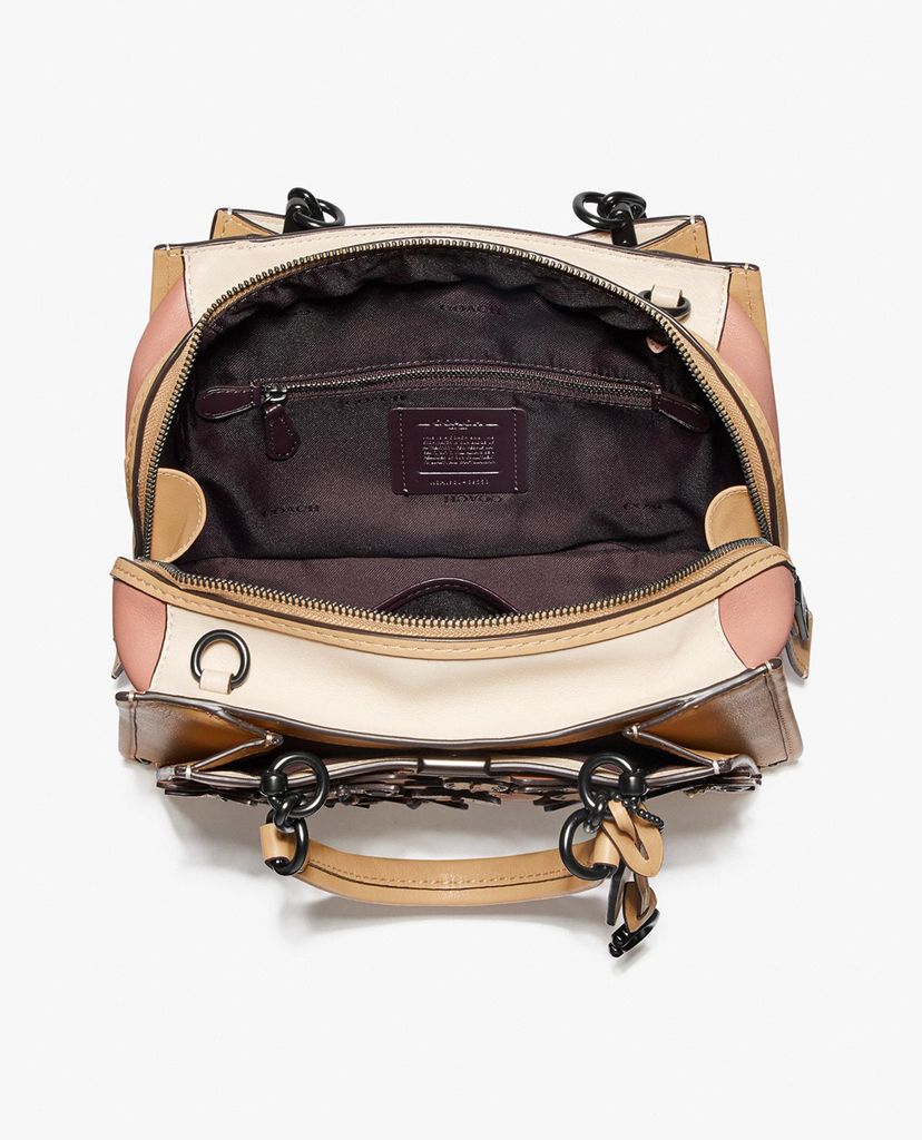 COACH - Túi xách tay nữ Butterfly Applique And Snakeskin