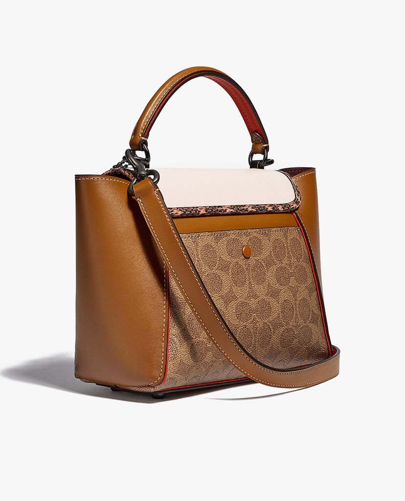 COACH - Túi xách tay nữ hình thang Courier Carryall 23