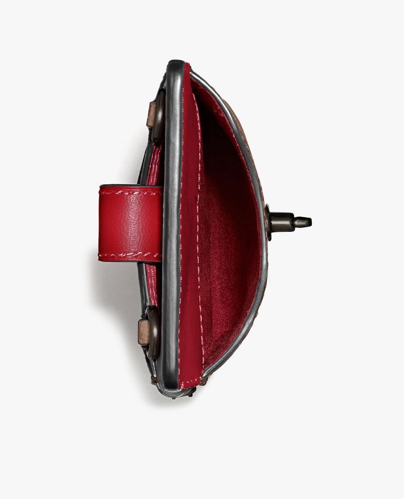 COACH - Túi đeo chéo mini chữ nhật Turnlock Chain Phone