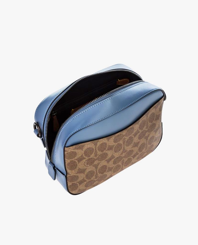 COACH - Túi xách nữ dây đeo kim loại Coated Canvas