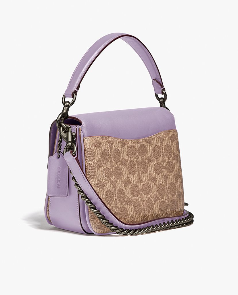 COACH - Túi đeo chéo nắp gập họa tiết logo Cassie 19