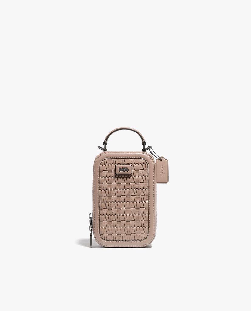 COACH - Túi đeo chéo nữ chữ nhật phối zip thời trang