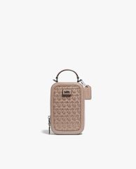 COACH - Túi đeo chéo nữ chữ nhật phối zip thời trang