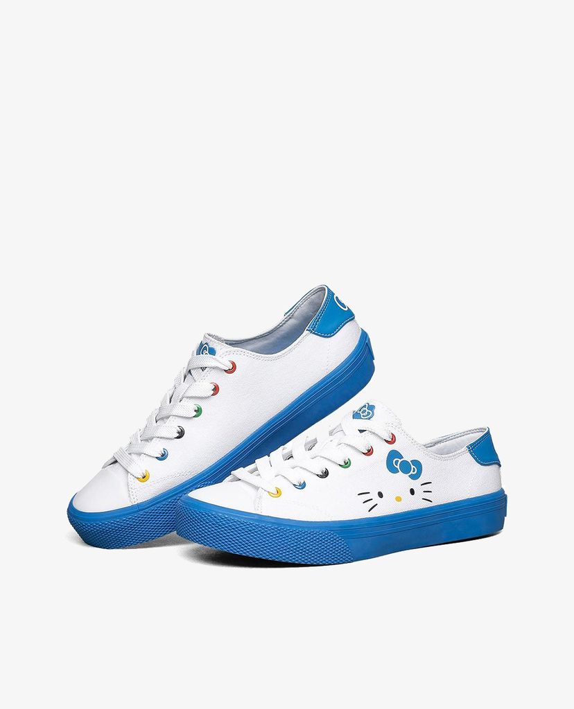 SKECHERS - Giày sneakers nữ phối dây Hello Kitty Street V'lites