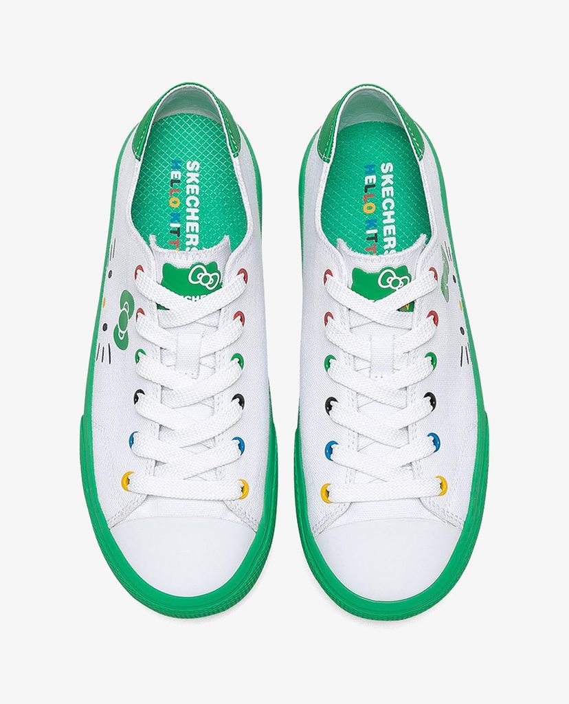 SKECHERS - Giày sneakers nữ phối dây Hello Kitty Street V'lites