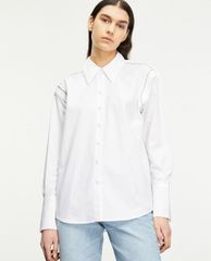 THE KOOPLES - Áo sơ mi nữ cổ bẻ tay dài Studded