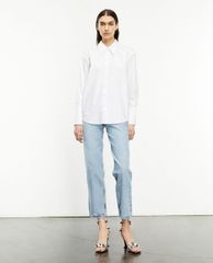 THE KOOPLES - Áo sơ mi nữ cổ bẻ tay dài Studded