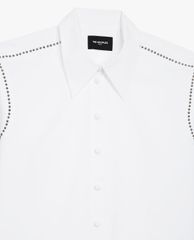 THE KOOPLES - Áo sơ mi nữ cổ bẻ tay dài Studded