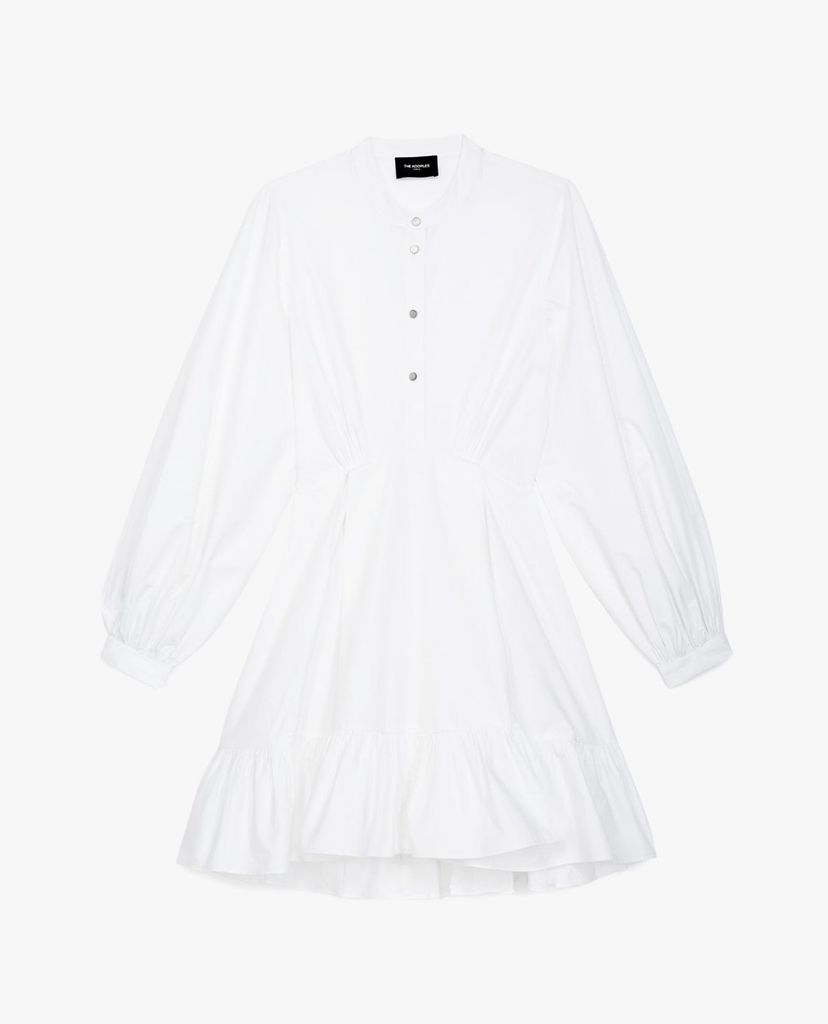 THE KOOPLES - Đầm mini cổ tròn tay dài Short Cotton