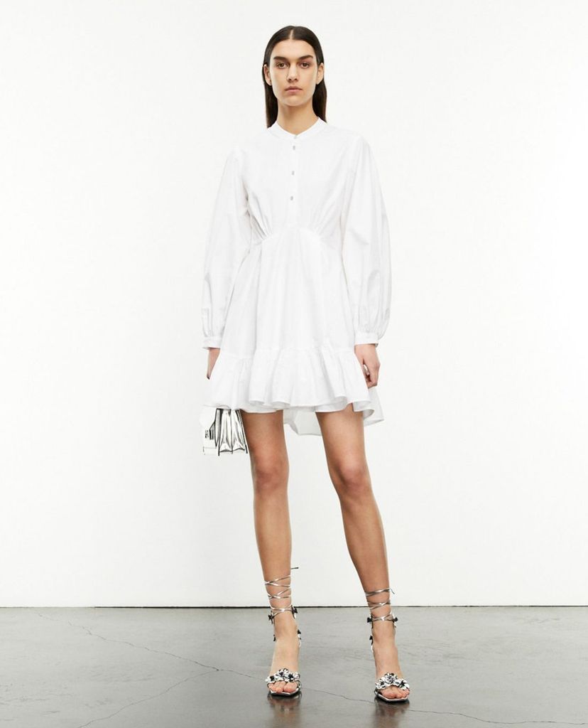 THE KOOPLES - Đầm mini cổ tròn tay dài Short Cotton