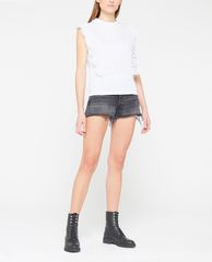 THE KOOPLES - Áo thun nữ sát nách viền ren nữ tính