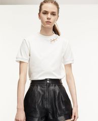 THE KOOPLES - Áo thun nữ cổ tròn ngắn tay Pins