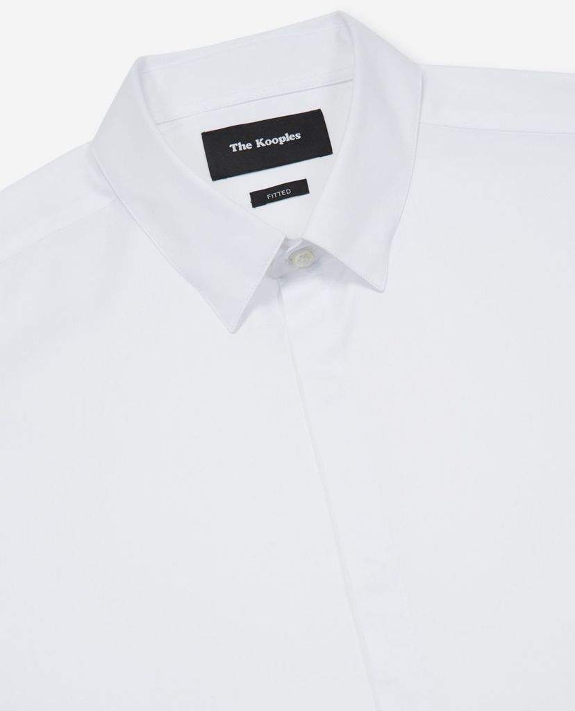 THE KOOPLES - Áo sơ mi nam tay dài Plain Cotton