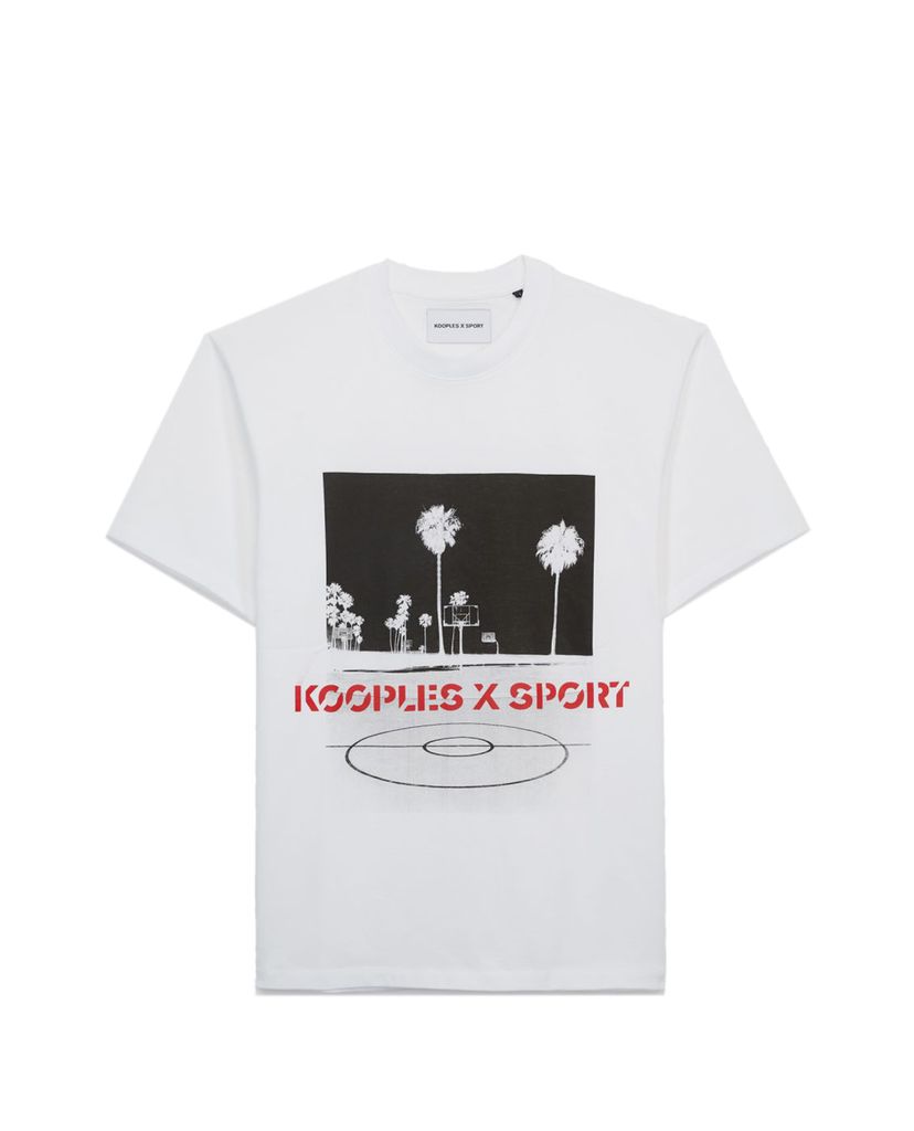 THE KOOPLES - Áo thun nam tay ngắn Sportwear Print