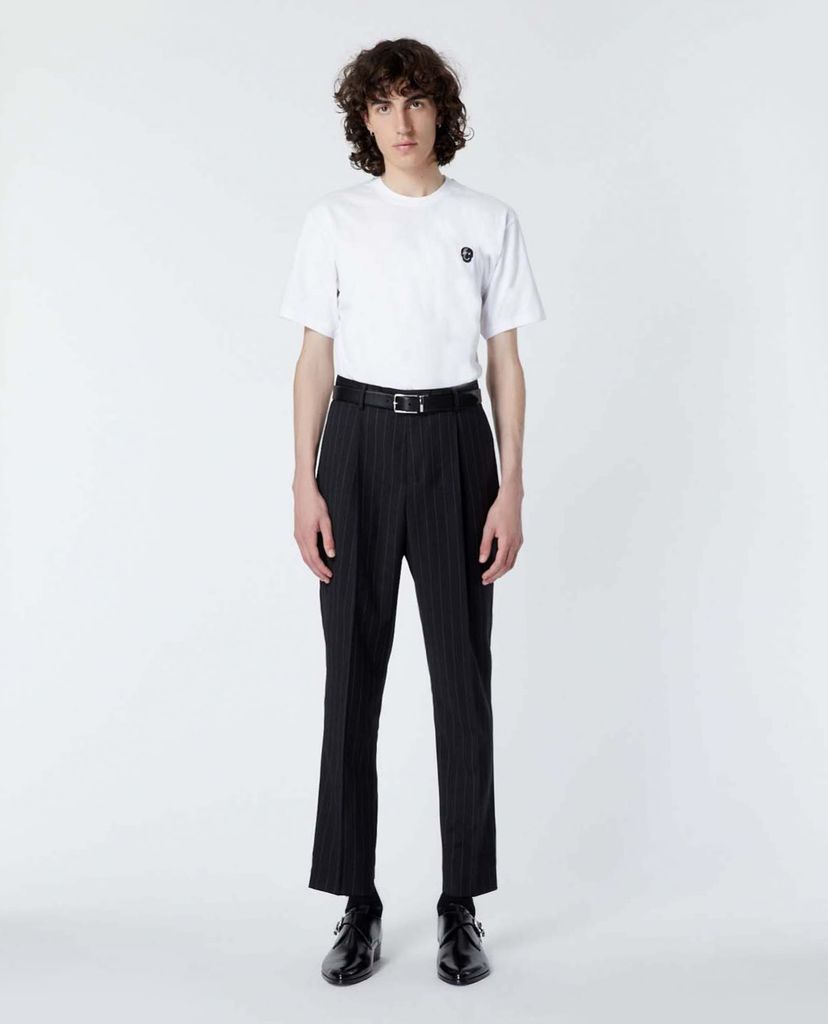 THE KOOPLES - Áo thun nam cổ tròn tay ngắn Skull Badge