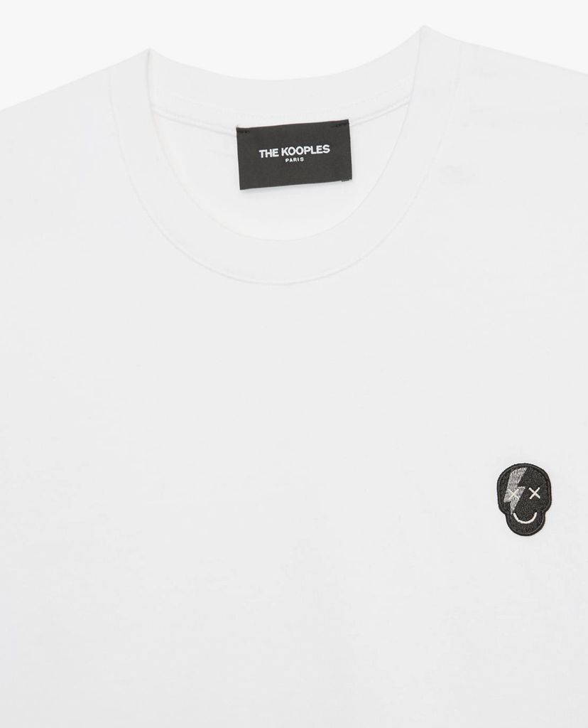 THE KOOPLES - Áo thun nam cổ tròn tay ngắn Skull Badge