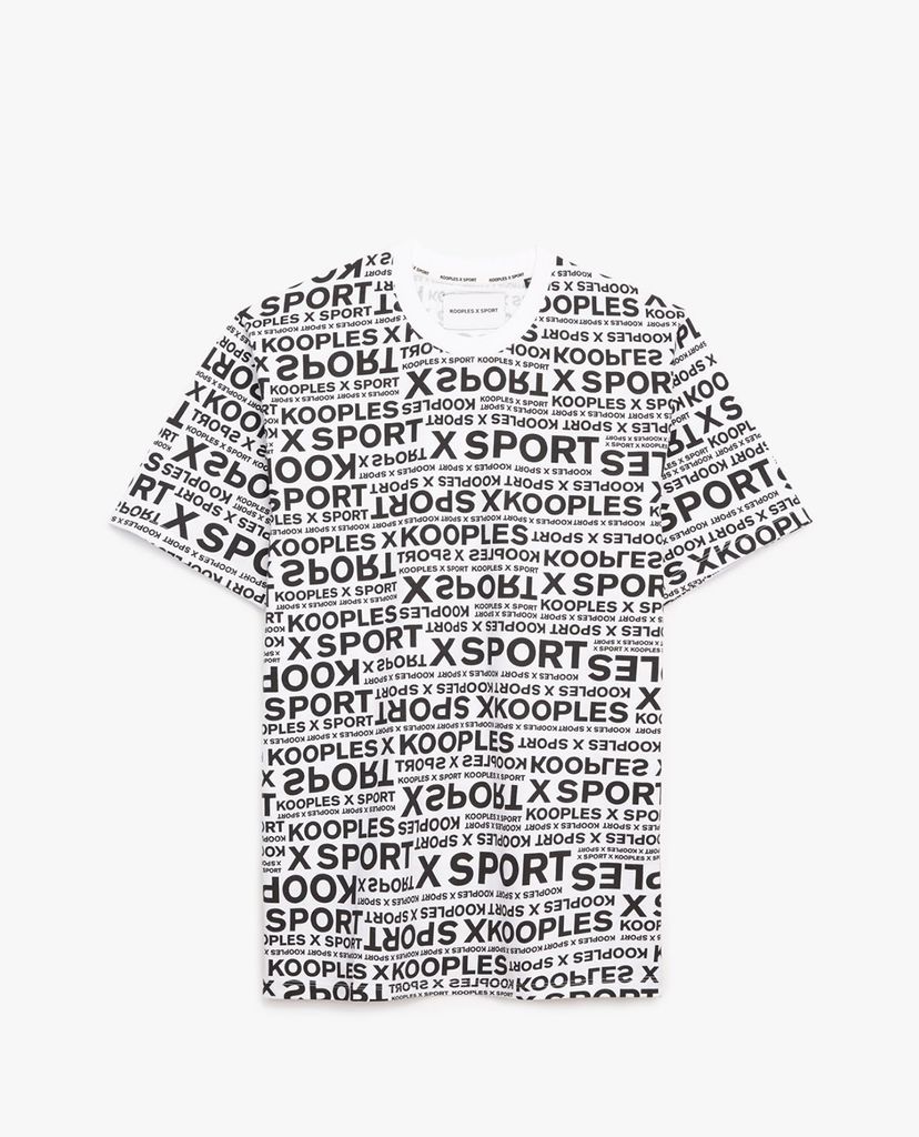 THE KOOPLES - Áo thun nam cổ tròn tay ngắn phối logo