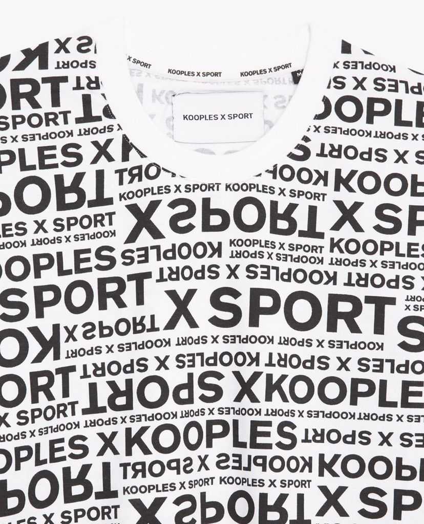 THE KOOPLES - Áo thun nam cổ tròn tay ngắn phối logo