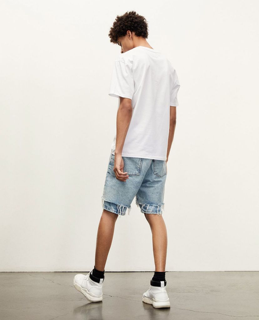 THE KOOPLES - Áo thun nam Sport Line Signature Worn Cotton Relaxed